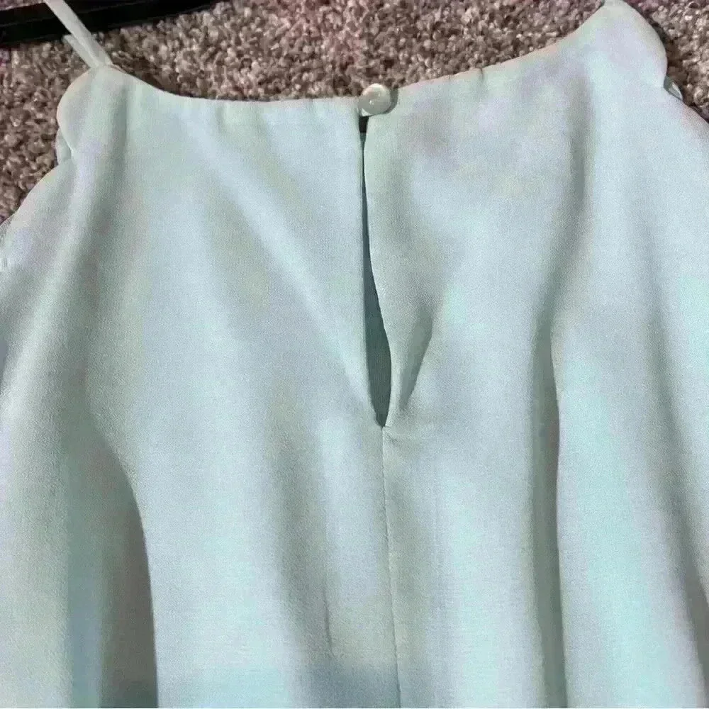 iZ Byer Women's Mint Scallop Skater Dress Size L- Bridesmaid